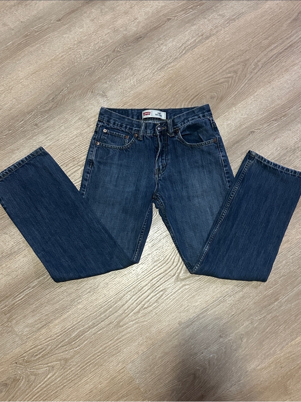 Levi's Men's Straight Jeans in Dark Blue Wash